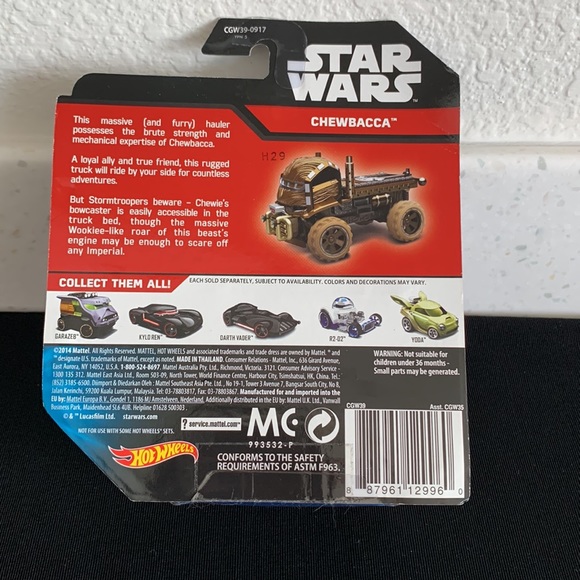 2014 Mattel Hot Wheels Disney Star Wars Chewbacca Car RARE - Picture 13 of 15